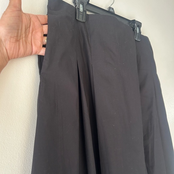 Zara Black Midi Skirt with Pleated A-Line - Picture 5 of 14
